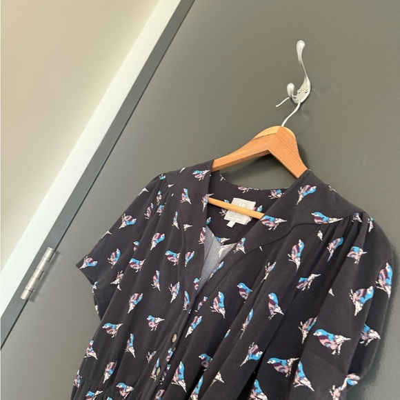 Karen Walker HI THERE (Anthropologie) size 6 EUC Dress with Blue Floral Design - Picture 4 of 14